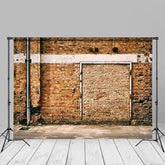 Aperturee - Ländlicher idyllischer roter Backsteinmauer Portrait Hintergrund